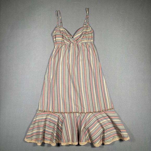 Free People Dresses & Skirts - Free People Small Ruffled Sleeveless Spring Summer Sun Dress Women's Size 0
